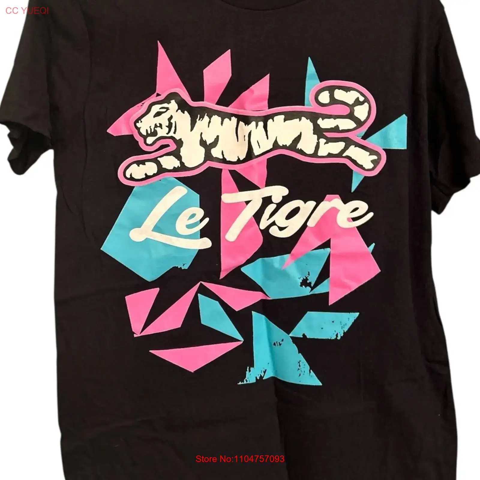 Men'S Fashion Pink Shirt - Koszulka męska Le Tigre Retro, rozmiar