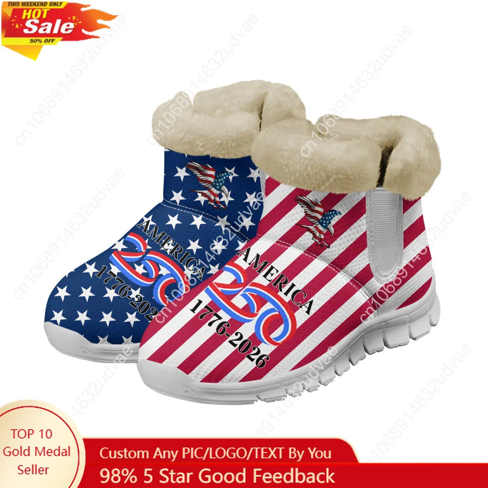 Casual Sneakers Men - Ameryka 250. rocznica 1776-2026 Pluszowe buty