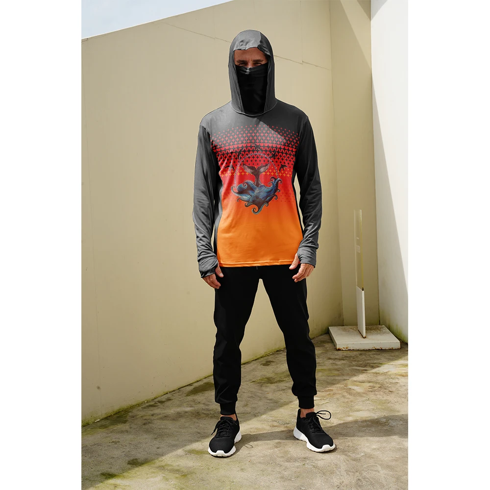 Mens Fashion Summer - Męskie koszulki wędkarskie z ochroną przeciwsłoneczną,