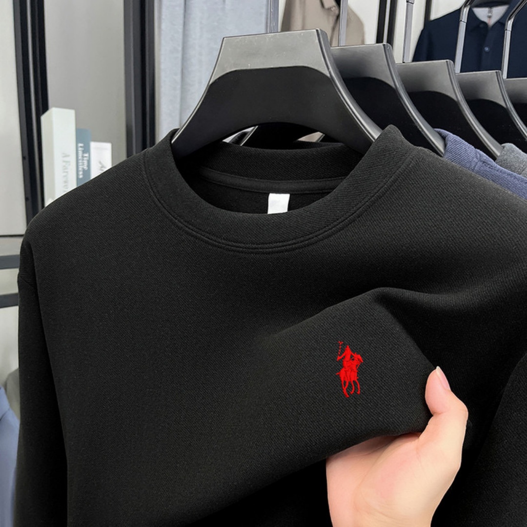 Mens Fashion Top - Miękka bawełniana koszulka męska z długim