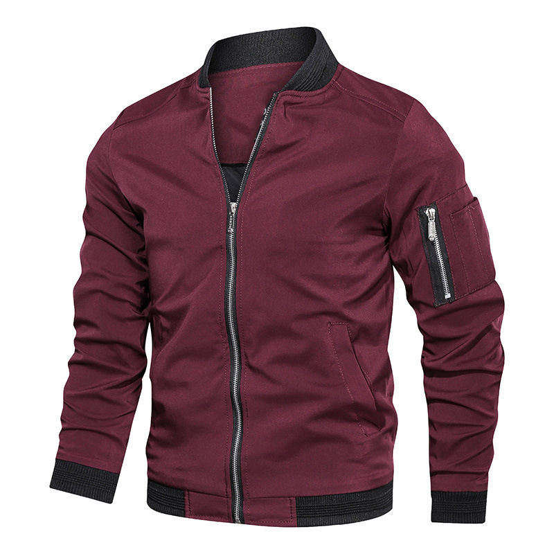 Windbreaker Men Zip - Męska kurtka wiatrówka na wiosnę i
