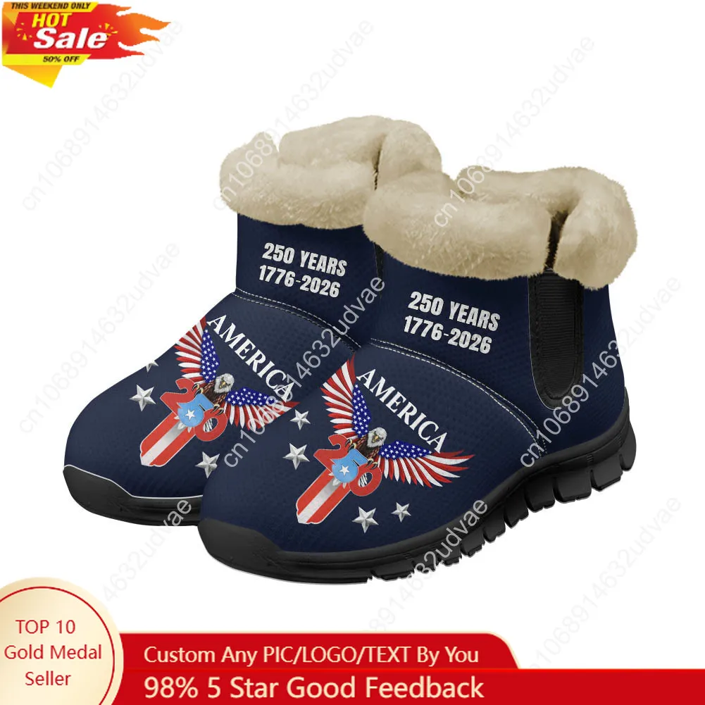 Casual Sneakers Men - Ameryka 250. rocznica 1776-2026 Pluszowe buty