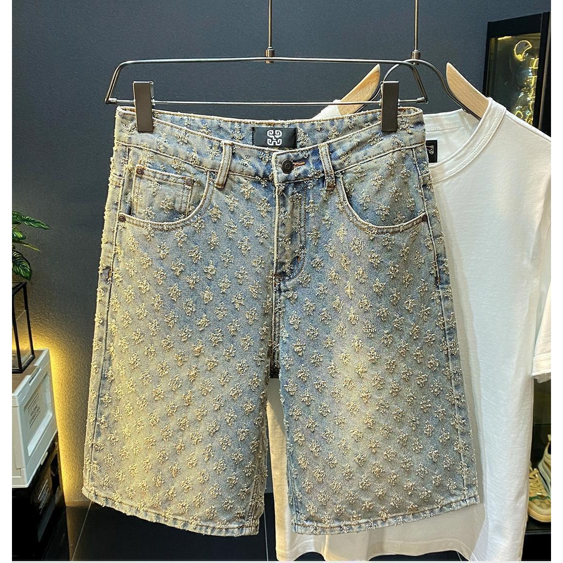 Mens Fashion Denim - Letnie dżinsowe szorty męskie w stylu