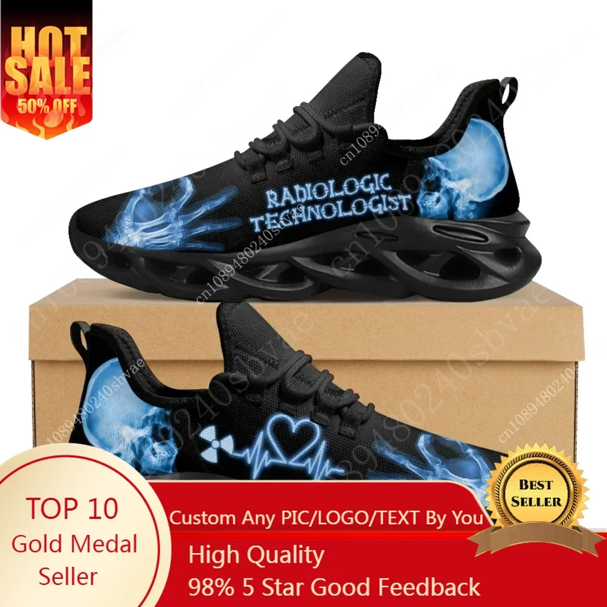 Casual Sneakers Men - Buty sportowe dla techników radiologii, męskie