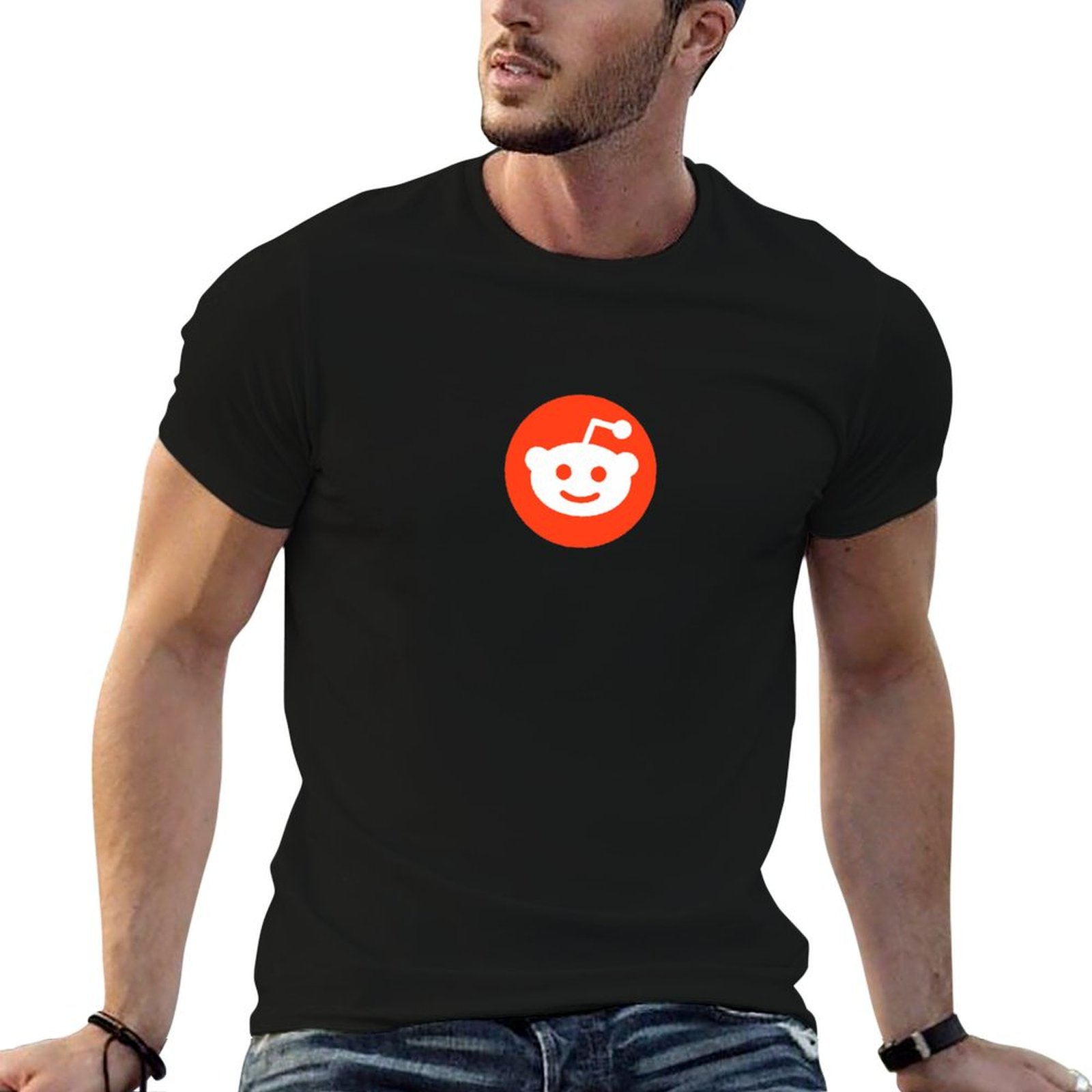 Men'S Fashion Reddit - Koszulka z logo Reddit, modna koszulka