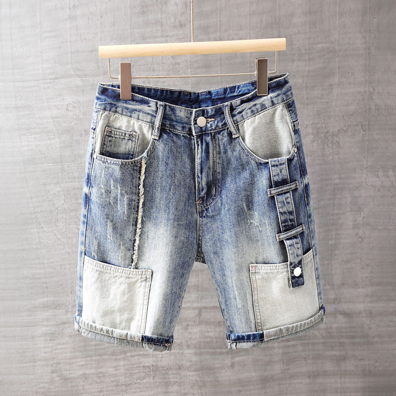 Mens Fashion Denim - Męskie krótkie spodnie jeansowe z kieszeniami