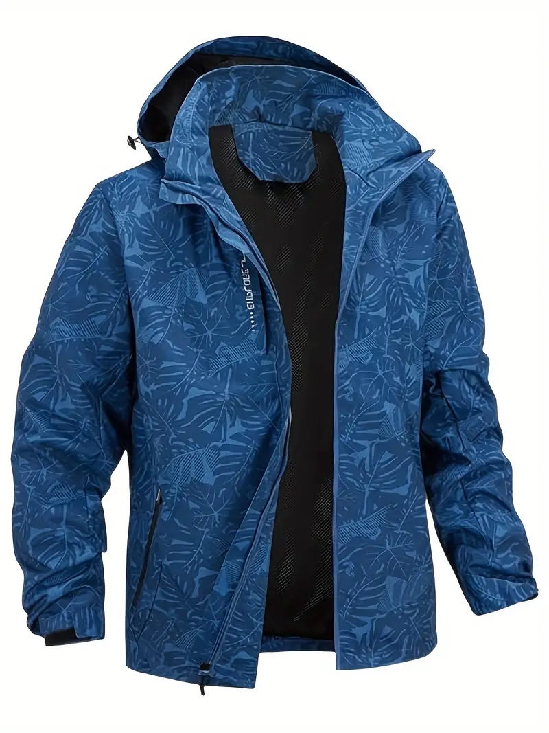 Windbreaker Men Zip - Męska lekka wodoodporna kurtka wiatrówka, pełny