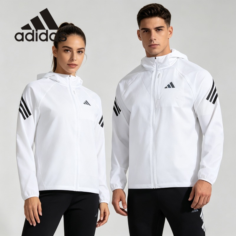 Windbreaker Men Zip - Adidas Tkana Krótka Kurtka Wiatrówka z