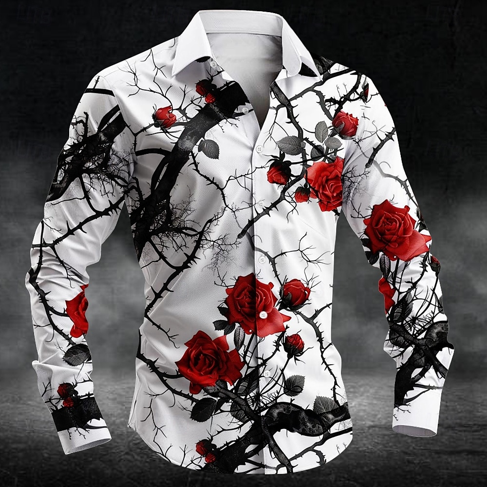 Mens Fashion Summer - Męska koszula z długim rękawem z
