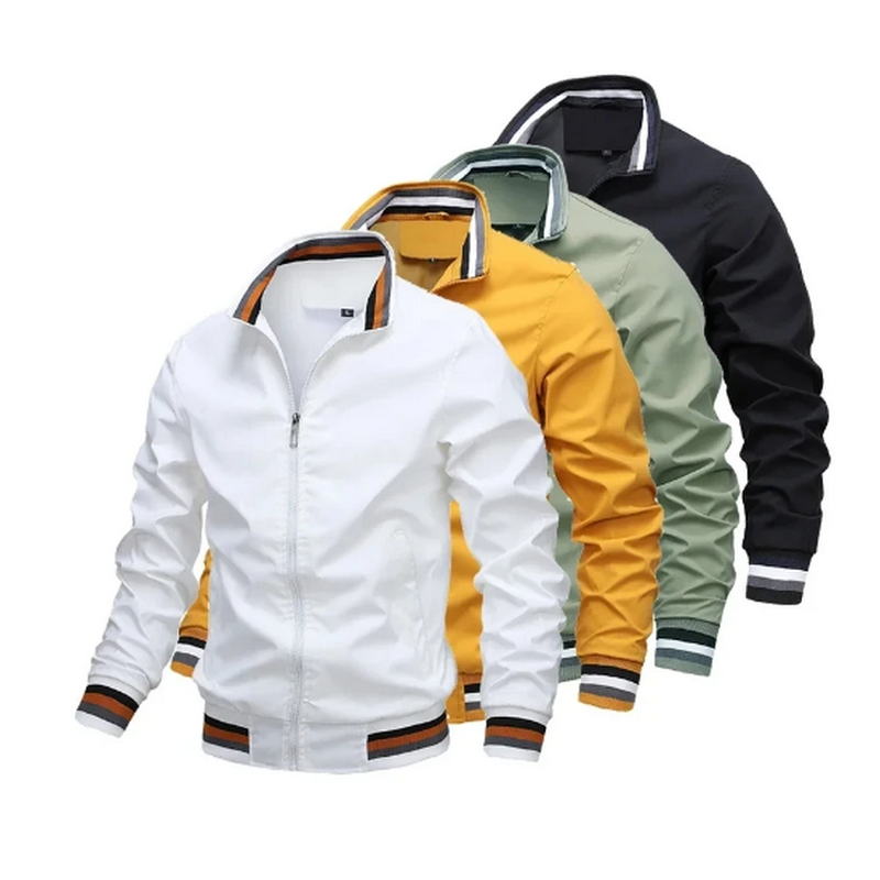 Windbreaker Men Zip - Męska kurtka bomberka na wiosnę i