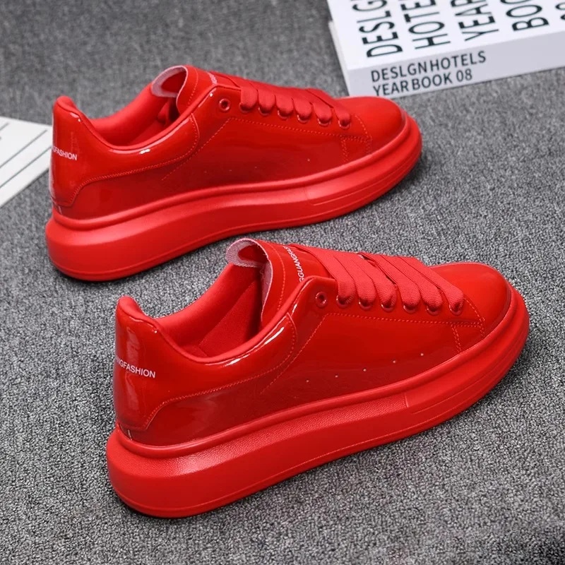 Lakierowane białe buty casualo – Casual Sneakers Men recenzja i cena
