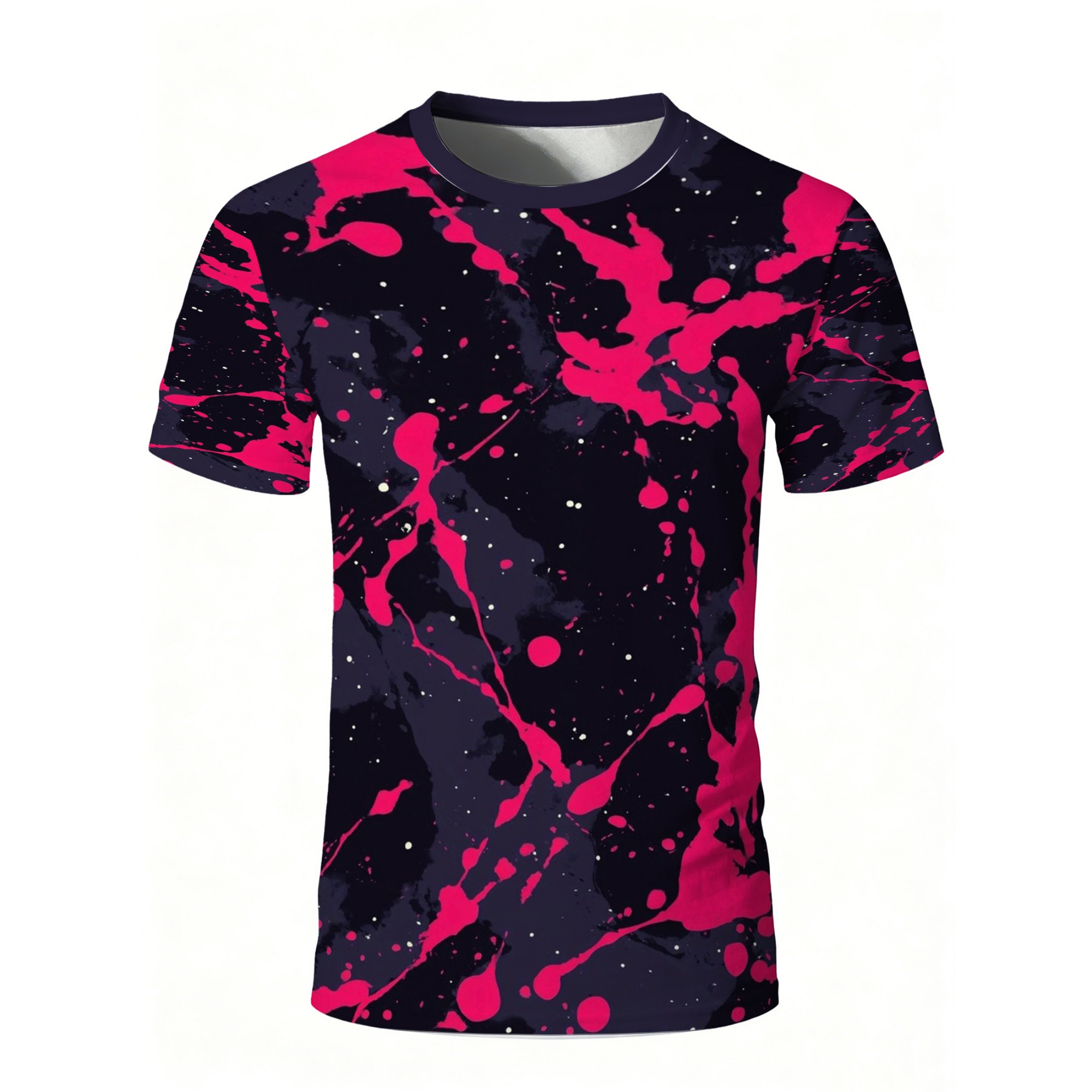 Koszulka Hip Hop Streetwear z  – Men'S Fashion Pink Shirt recenzja i cena