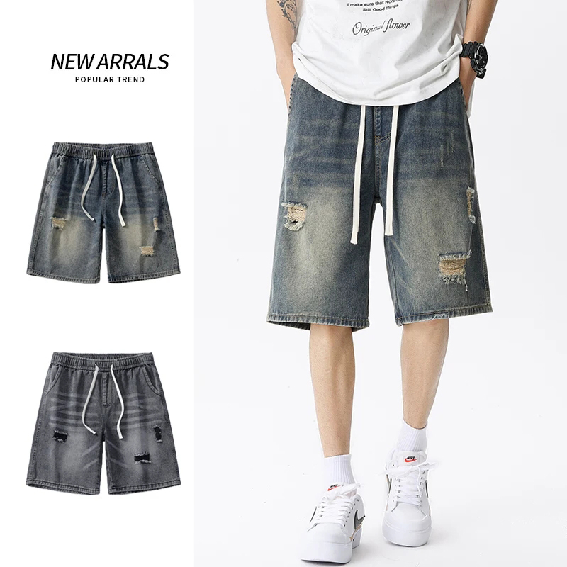 Letnie cienkie spodenki jeanso – Mens Fashion Denim recenzja i cena