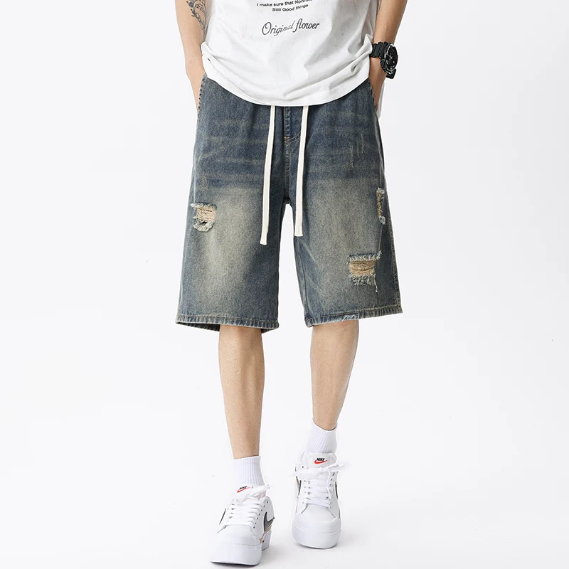 Letnie cienkie spodenki jeanso – Mens Fashion Denim recenzja i cena