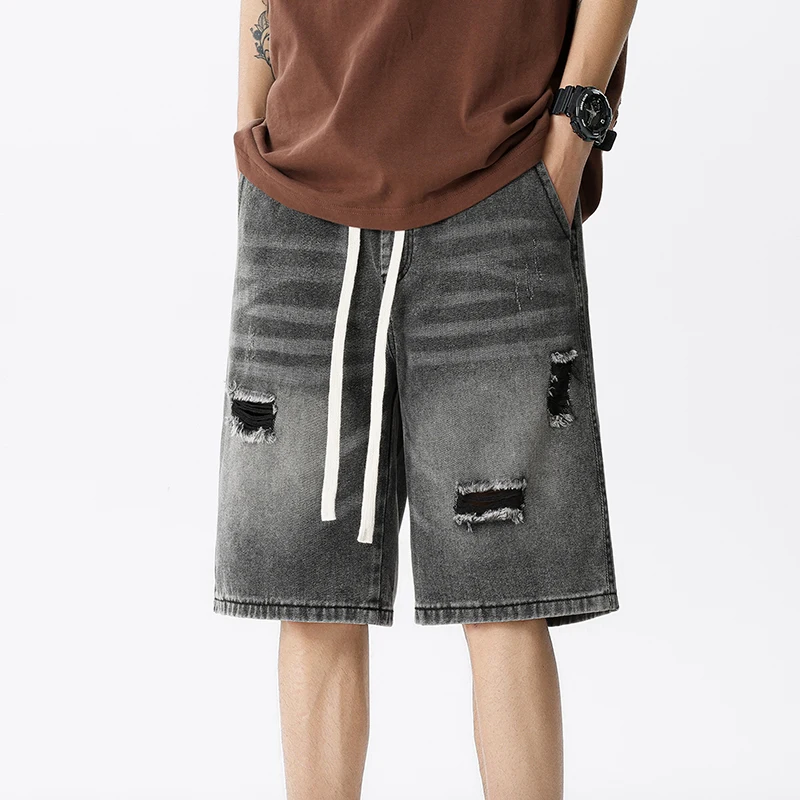 Letnie cienkie spodenki jeanso – Mens Fashion Denim recenzja i cena