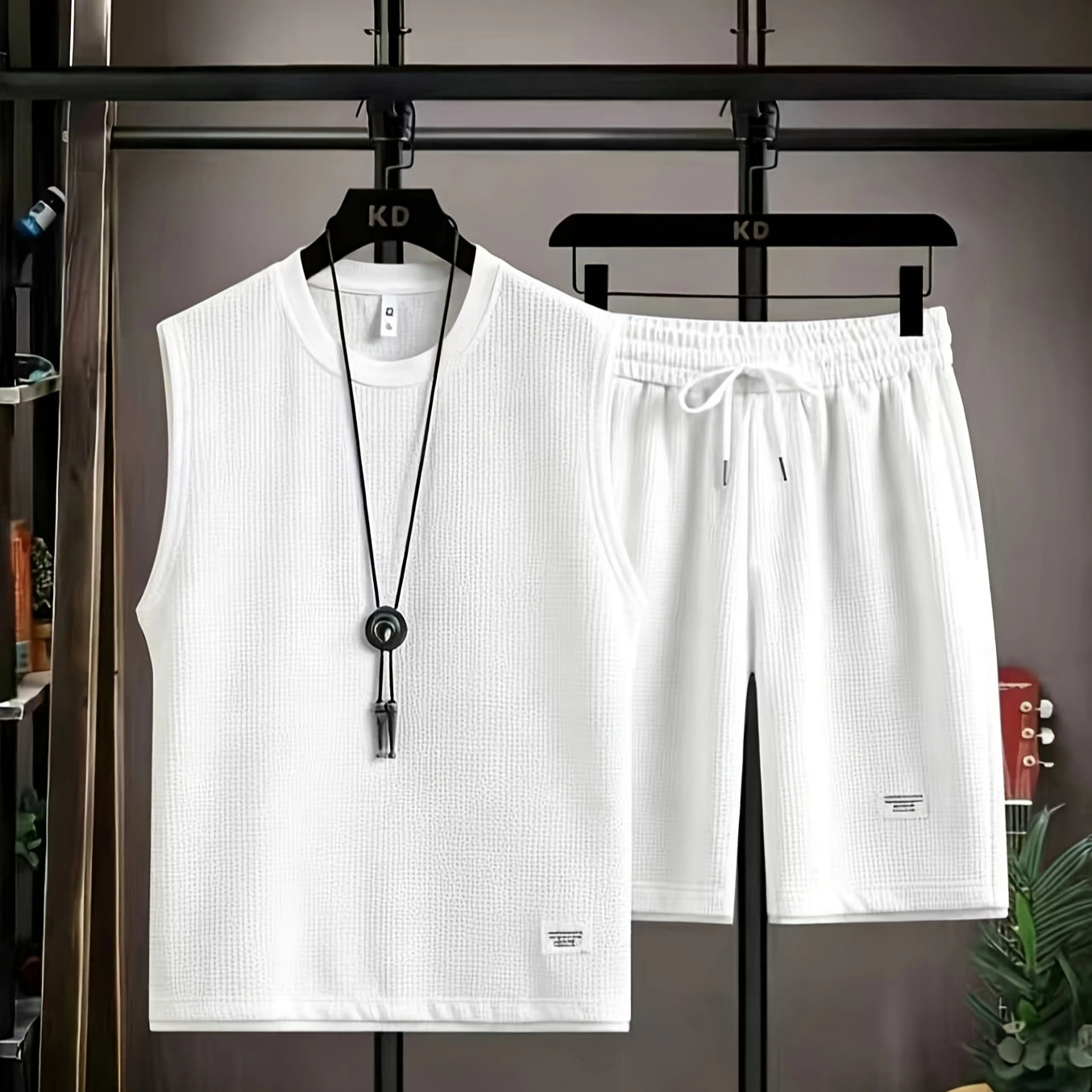 Letnie męskie komplety kamizel – Mens Fashion Summer recenzja i cena