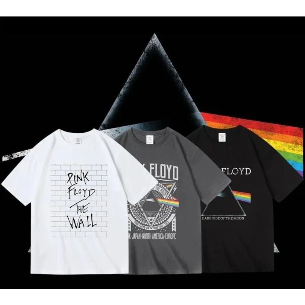 Koszulka Pink Floyd The Moon A – Men'S Fashion Pink Shirt recenzja i cena