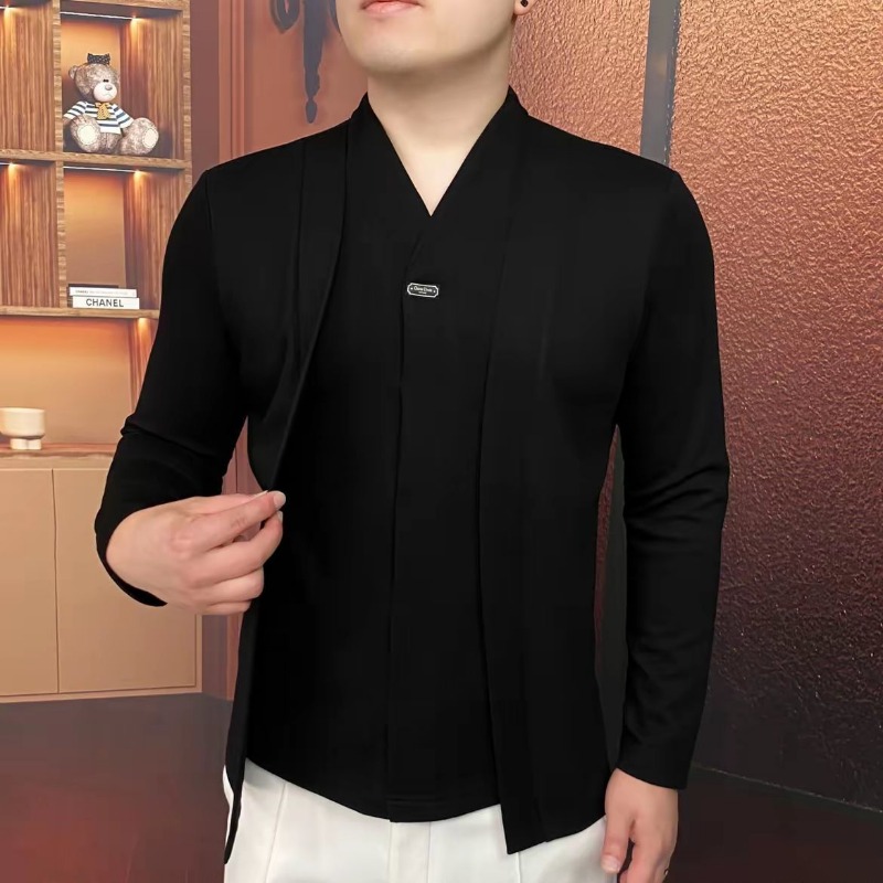 Jesienno-zimowa nowa męska blu – Mens Fashion Top recenzja i cena
