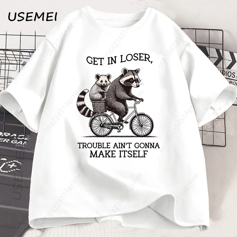 Koszulka Get in Loser T Shirt  – Graphic Tee Oversized recenzja i cena