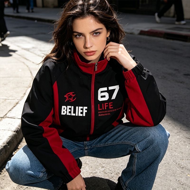 Kurtka w stylu casual racing d – Windbreaker Men Zip recenzja i cena