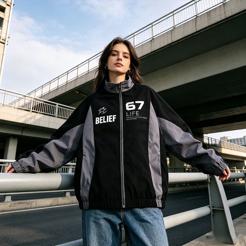 Kurtka w stylu casual racing d – Windbreaker Men Zip recenzja i cena
