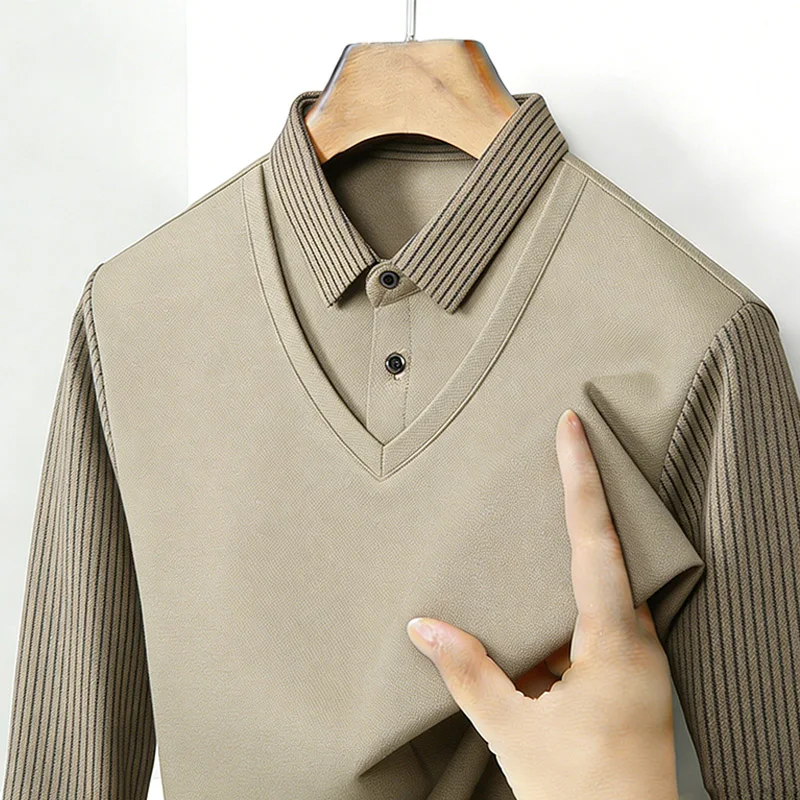 Męska koszula z imitacją dwóch – Mens Fashion Top recenzja i cena