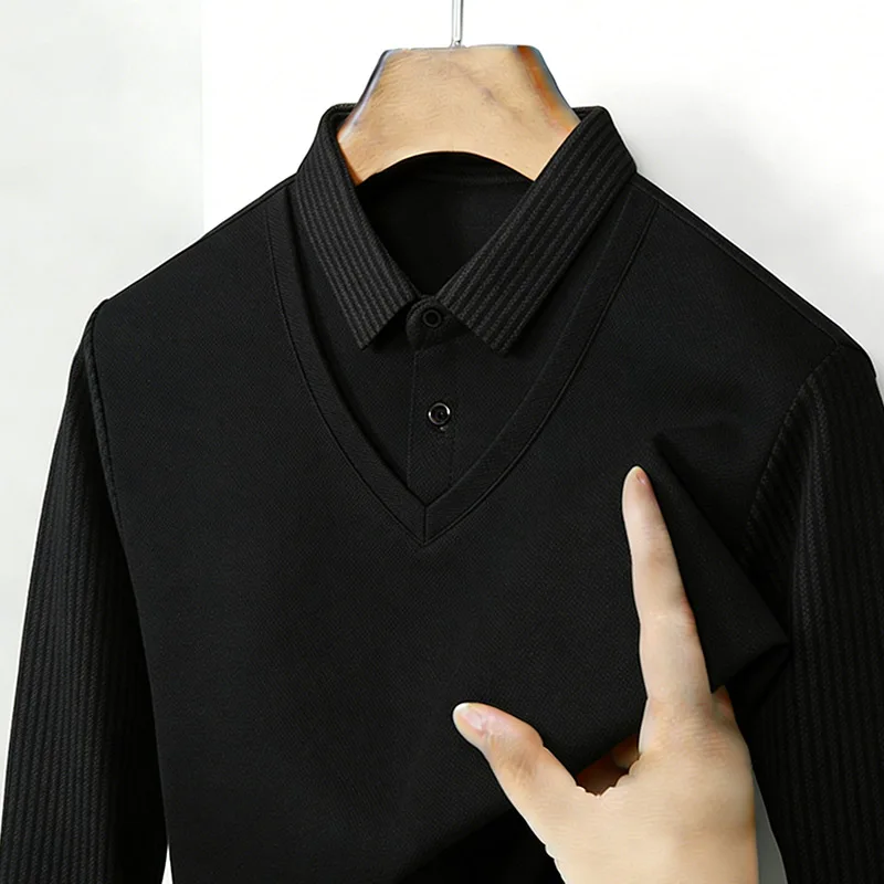 Męska koszula z imitacją dwóch – Mens Fashion Top recenzja i cena
