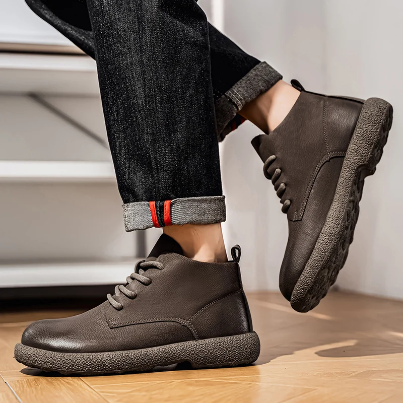 Męskie botki do kostki, brązow – Men'S Fashion For 30 Year Olds recenzja i cena