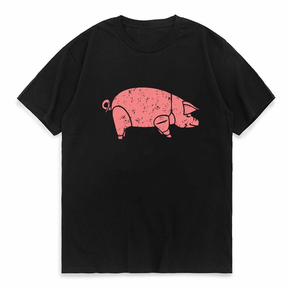 Koszulka z grafiką Pig Pink Fl – Men'S Fashion Pink Shirt recenzja i cena