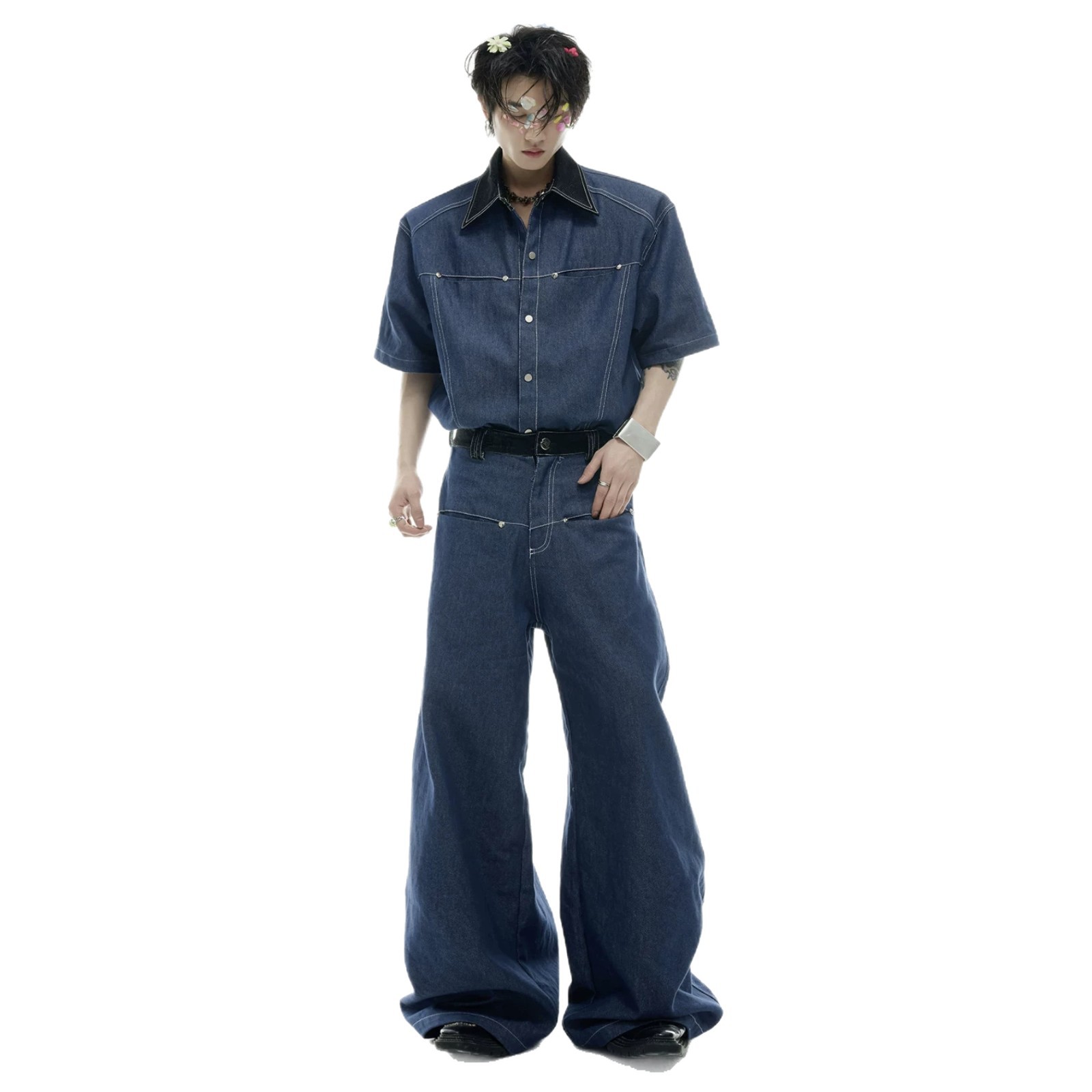 Letni męski zestaw dżinsowy w  – Mens Fashion Denim recenzja i cena