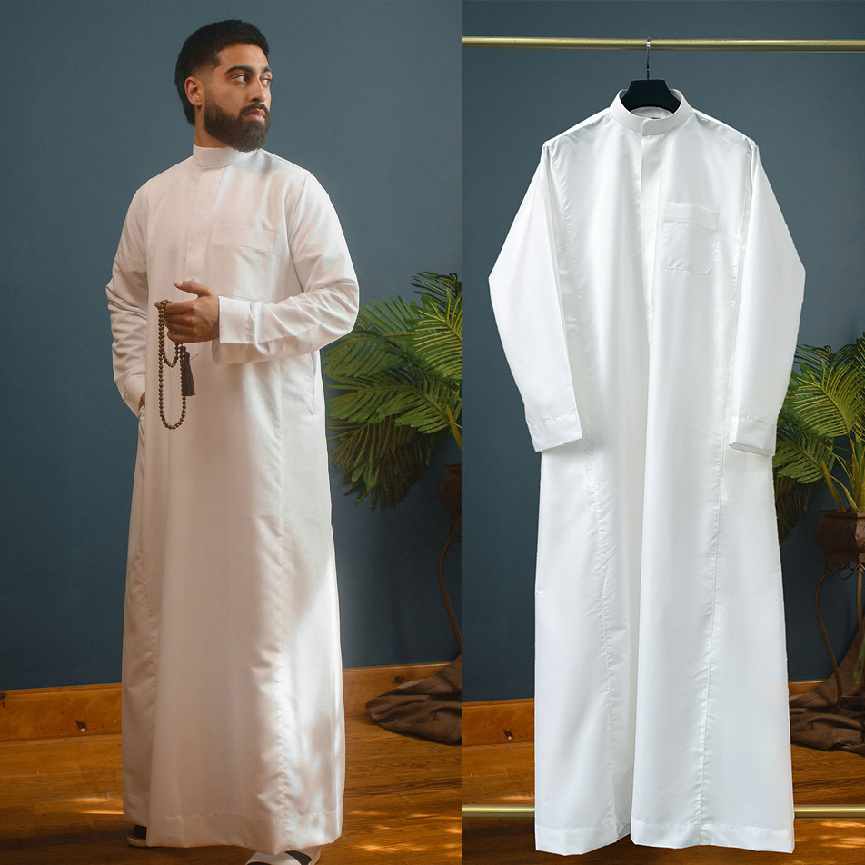 Męska muzułmańska jubba thobe  – Dubai Men'S Fashion recenzja i cena