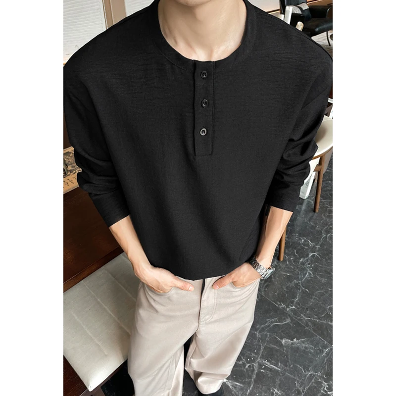 Męska koszula Henley z imitacj – Mens Fashion Summer recenzja i cena