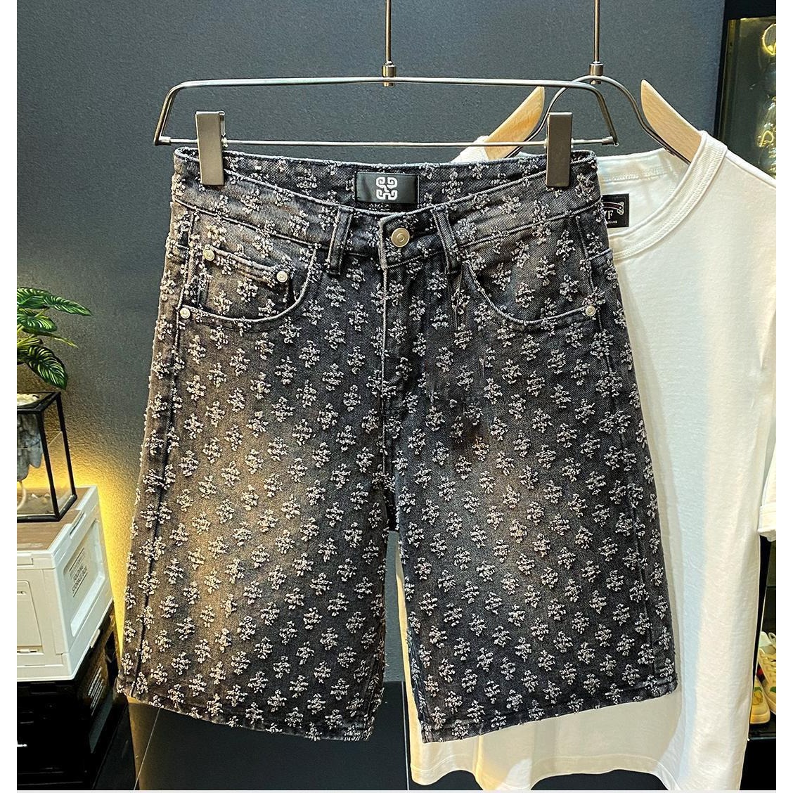Letnie dżinsowe szorty męskie  – Mens Fashion Denim recenzja i cena