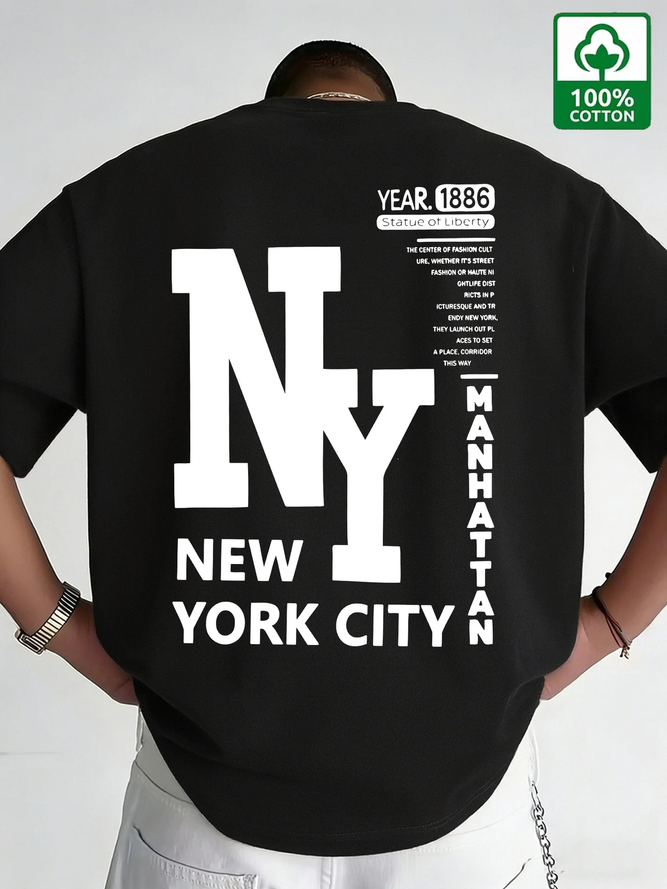 Męska koszulka NYC, bawełniana – Men'S Fashion Nyc recenzja i cena
