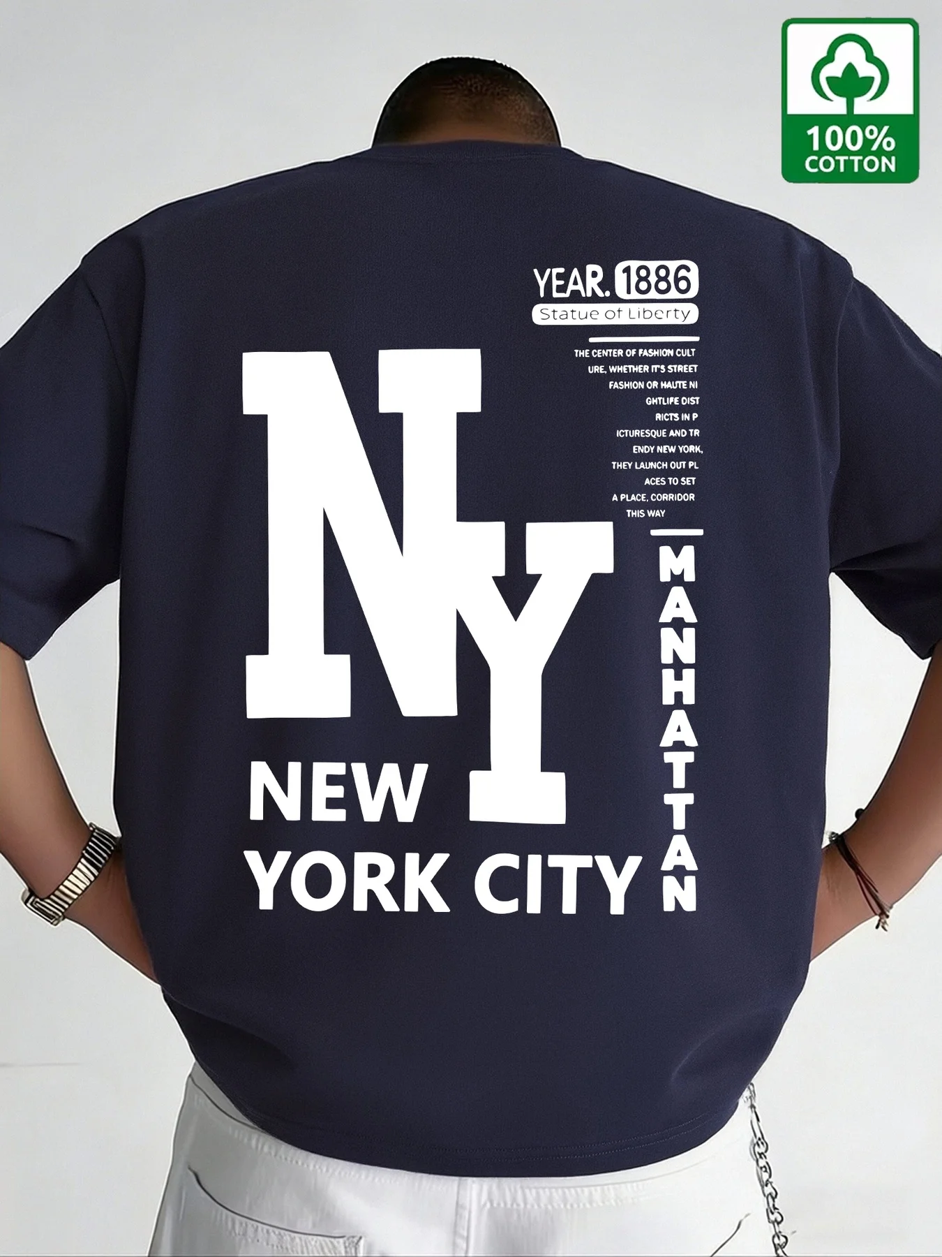 Męska koszulka NYC, bawełniana – Men'S Fashion Nyc recenzja i cena