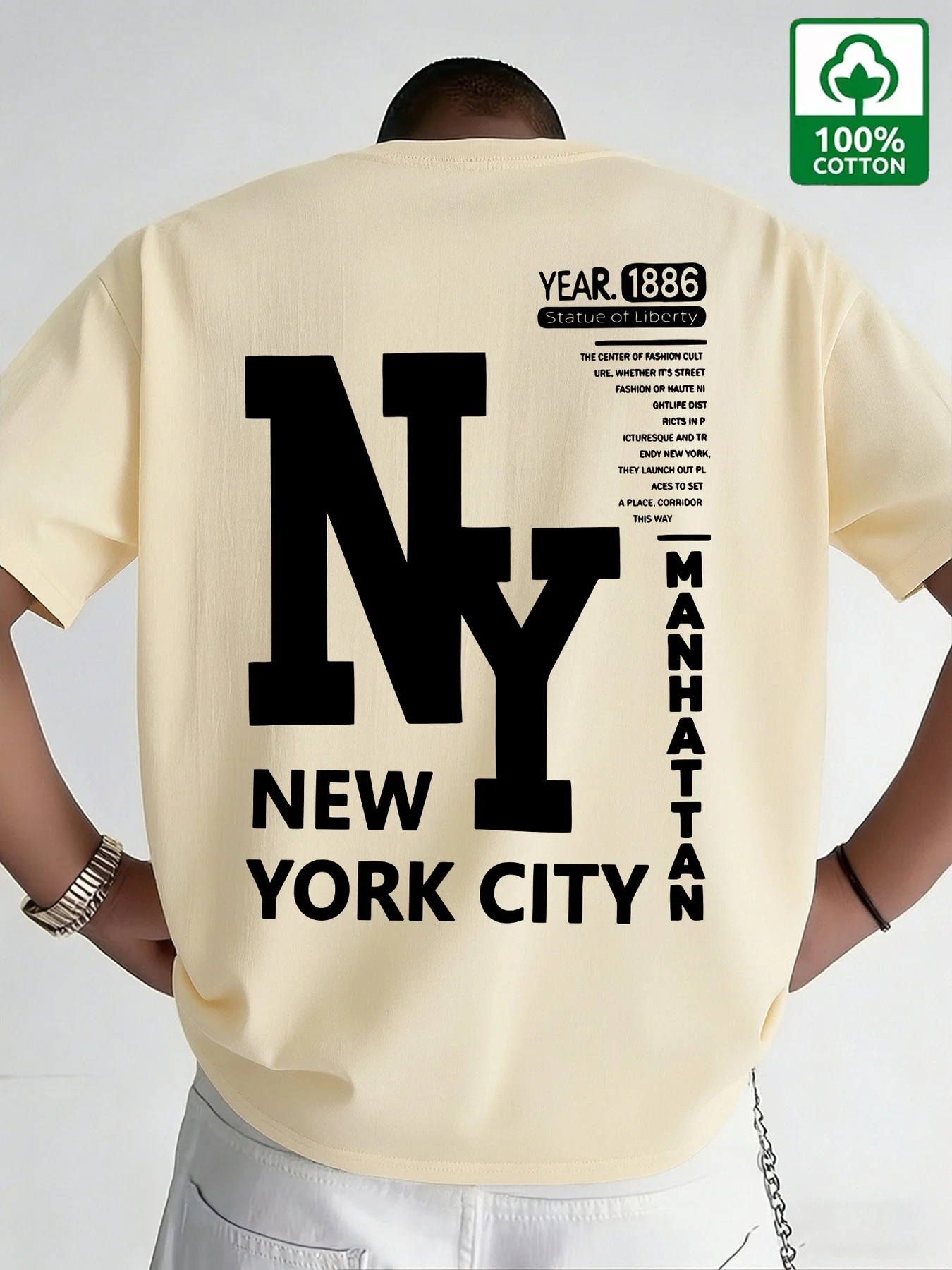 Męska koszulka NYC, bawełniana – Men'S Fashion Nyc recenzja i cena