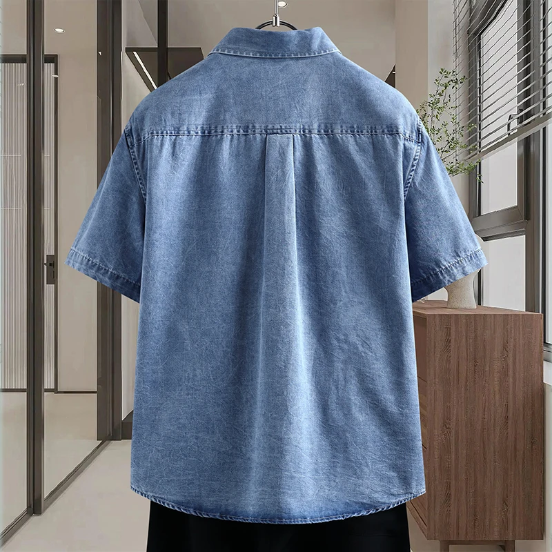 Męska cienka koszula dżinsowa, – Mens Fashion Denim recenzja i cena