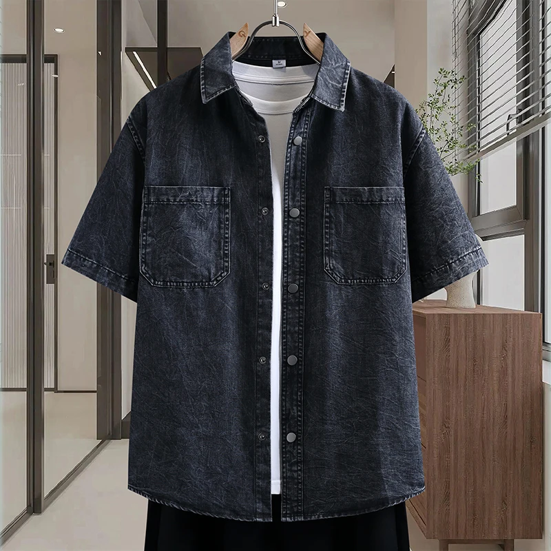 Męska cienka koszula dżinsowa, – Mens Fashion Denim recenzja i cena