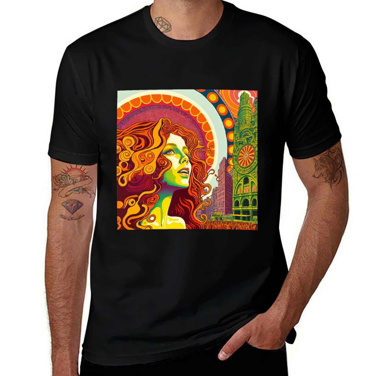 Retro NYC lat 70., T-shirt w s – Men'S Fashion Nyc recenzja i cena