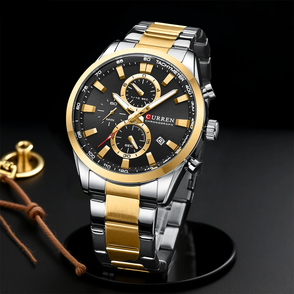 CURREN Casual Quartz Chrono Sp – Mens Fashion Bracelet recenzja i cena