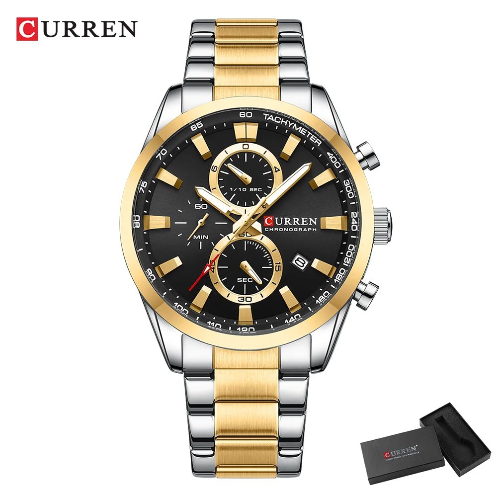 CURREN Casual Quartz Chrono Sp – Mens Fashion Bracelet recenzja i cena