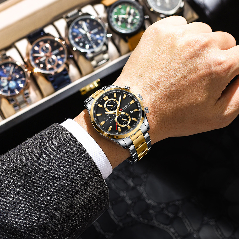 CURREN Casual Quartz Chrono Sp – Mens Fashion Bracelet recenzja i cena
