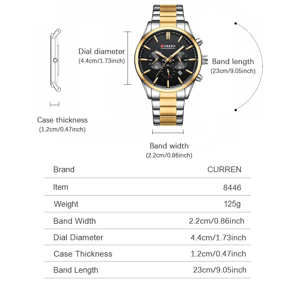 CURREN Casual Quartz Chrono Sp – Mens Fashion Bracelet recenzja i cena