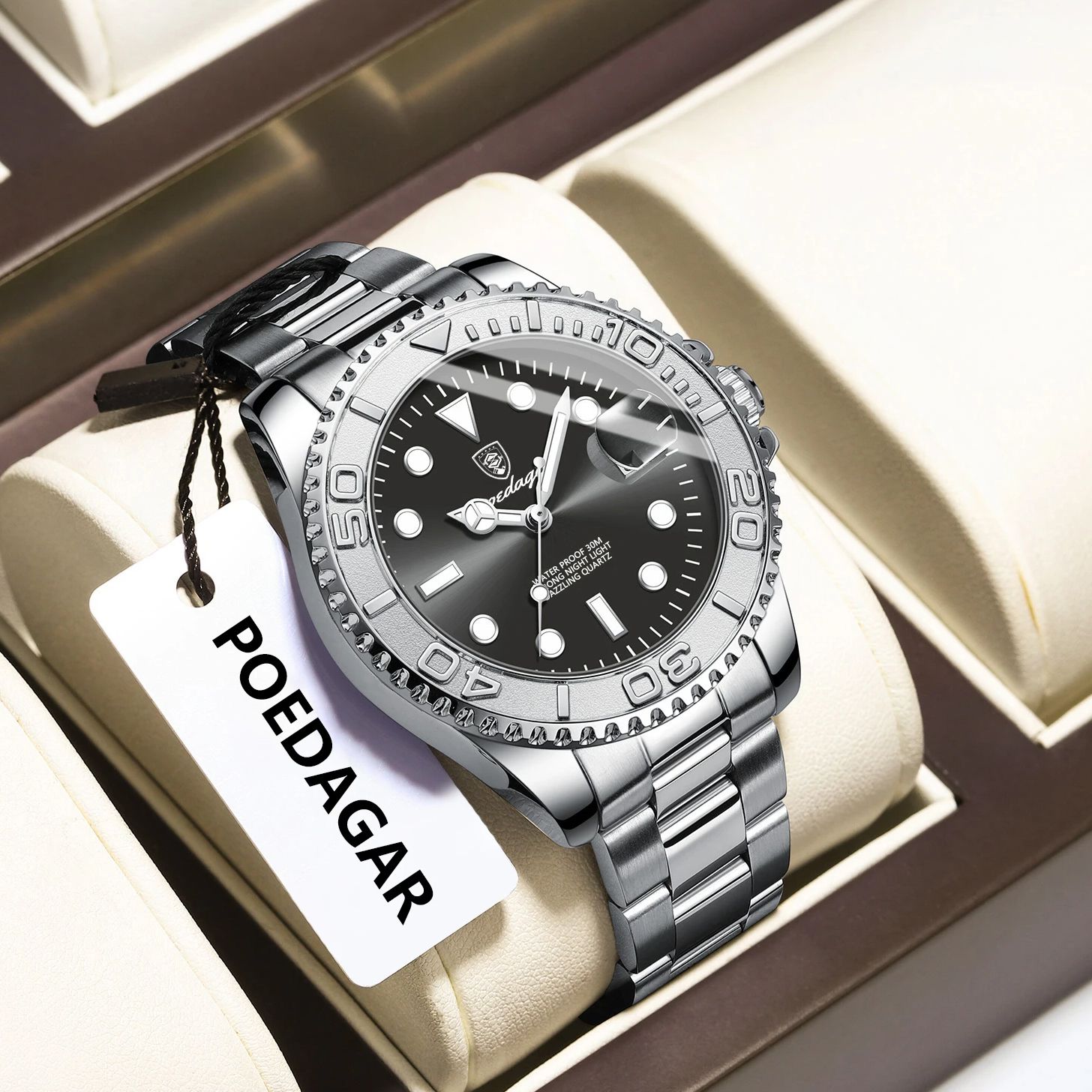 POEDAGAR Modny Męski Zegarek S – Mens Fashion Bracelet recenzja i cena
