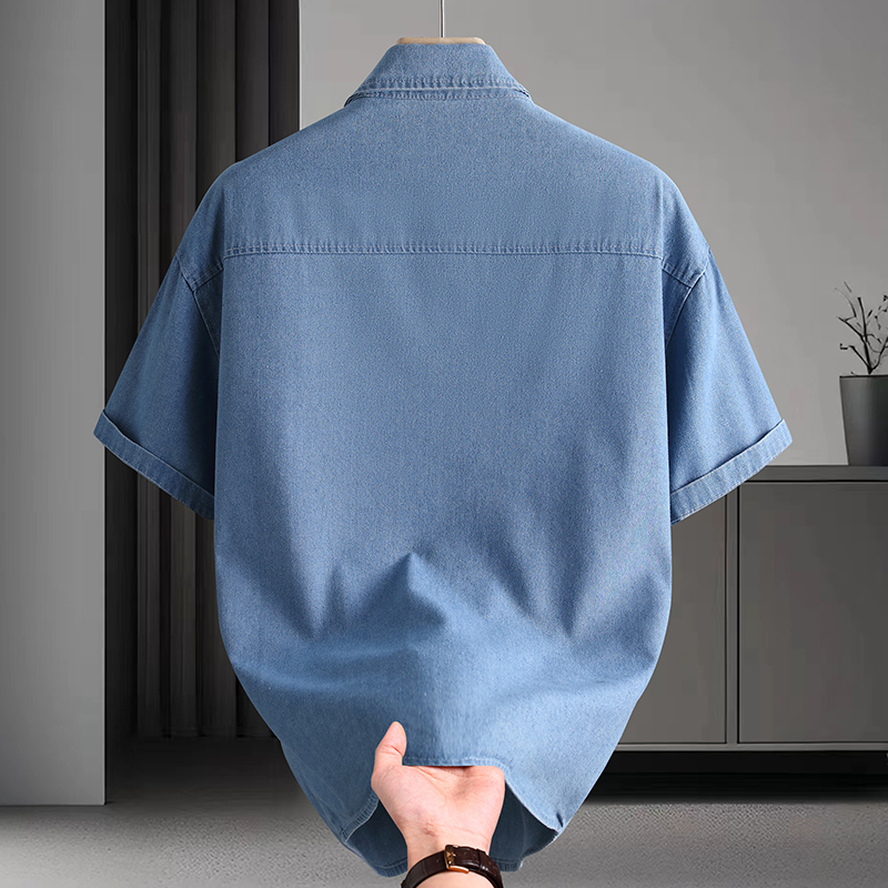 Męska koszula dżinsowa, letnia – Mens Fashion Denim recenzja i cena