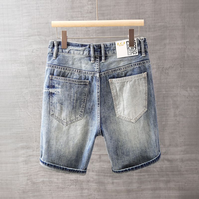 Męskie krótkie spodnie jeansow – Mens Fashion Denim recenzja i cena