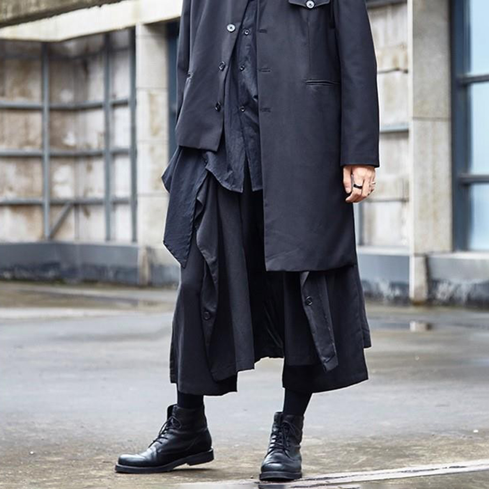 Gotyckie ciemne spodnie Y2k z  – Mens Fashion Trend 2026 recenzja i cena