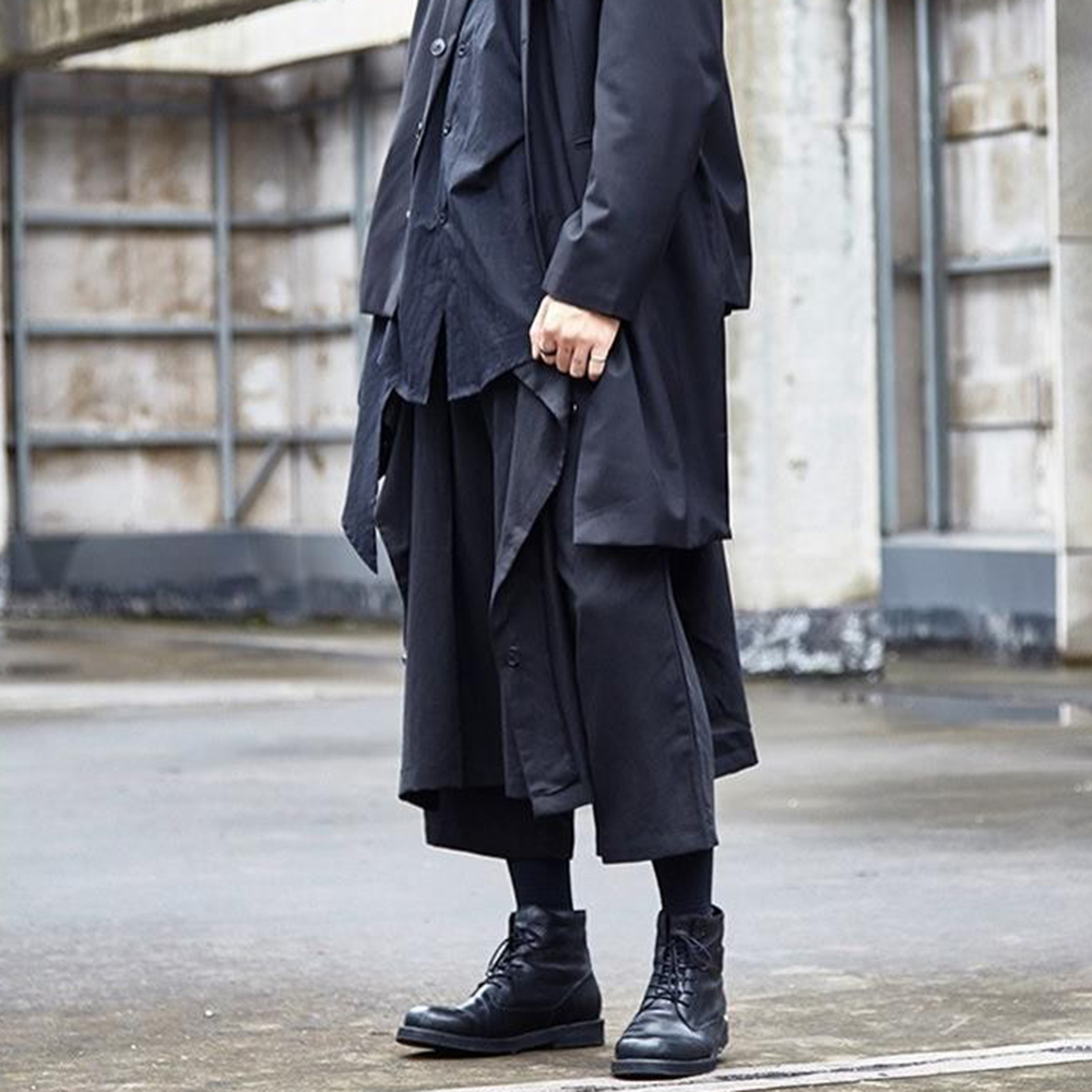 Gotyckie ciemne spodnie Y2k z  – Mens Fashion Trend 2026 recenzja i cena