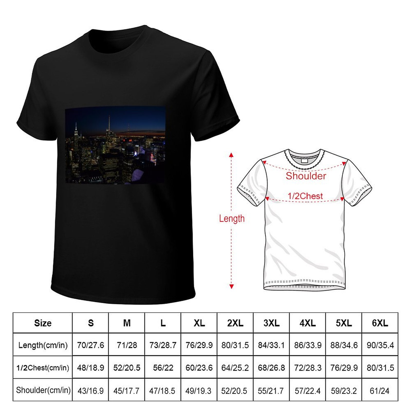 Koszulka NYC nocą – casualowa, – Men'S Fashion Nyc recenzja i cena