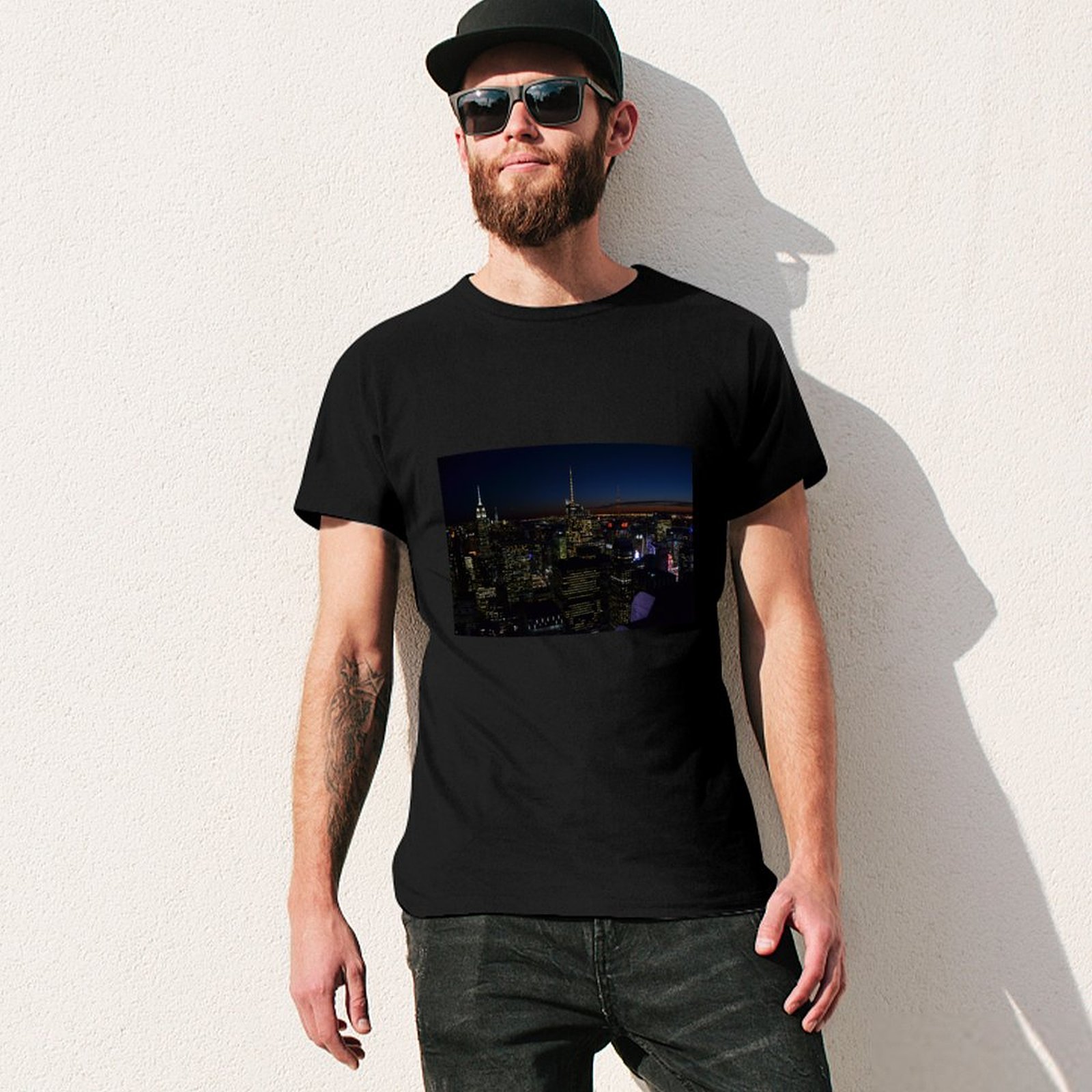 Koszulka NYC nocą – casualowa, – Men'S Fashion Nyc recenzja i cena